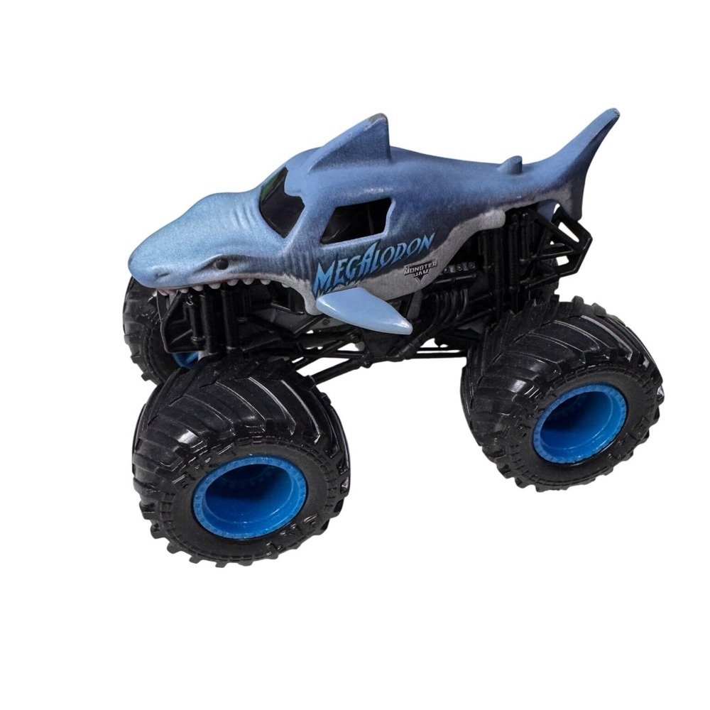 Monster Jam Megalodon Shark Monster Truck Blue 1:64 Scale Die-Cast Toy‎ Vehicle